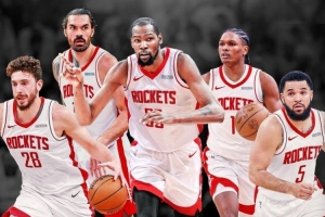 ESPN评休赛期最佳交易：火箭得KD居首 贝恩二 湖人续约东契奇第四