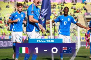 世青赛：意大利U20以1-0击败澳大利亚U20，罗马小将曼尼尼破门